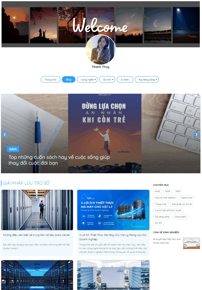 Hướng dẫn tạo Website Blog miễn phí cùng CV & Blog