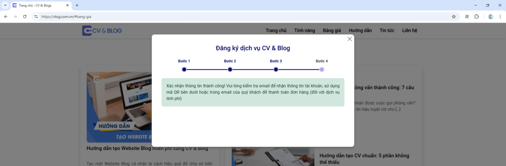Hướng Dẫn Đăng Ký & Đăng Nhập CV Online và Blog | CV & Blog