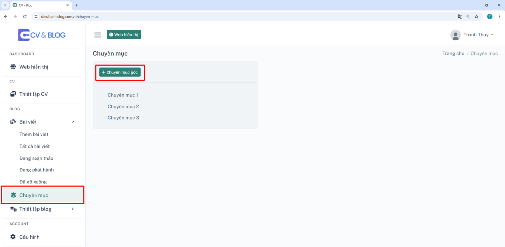 Hướng dẫn xây dựng website Blog | CV & Blog