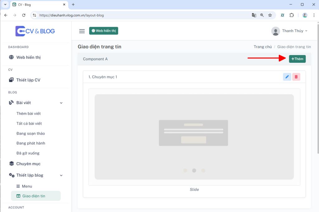 Hướng dẫn xây dựng website Blog | CV & Blog
